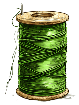 Green thread spool